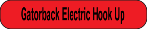 Gatorback Electric button
